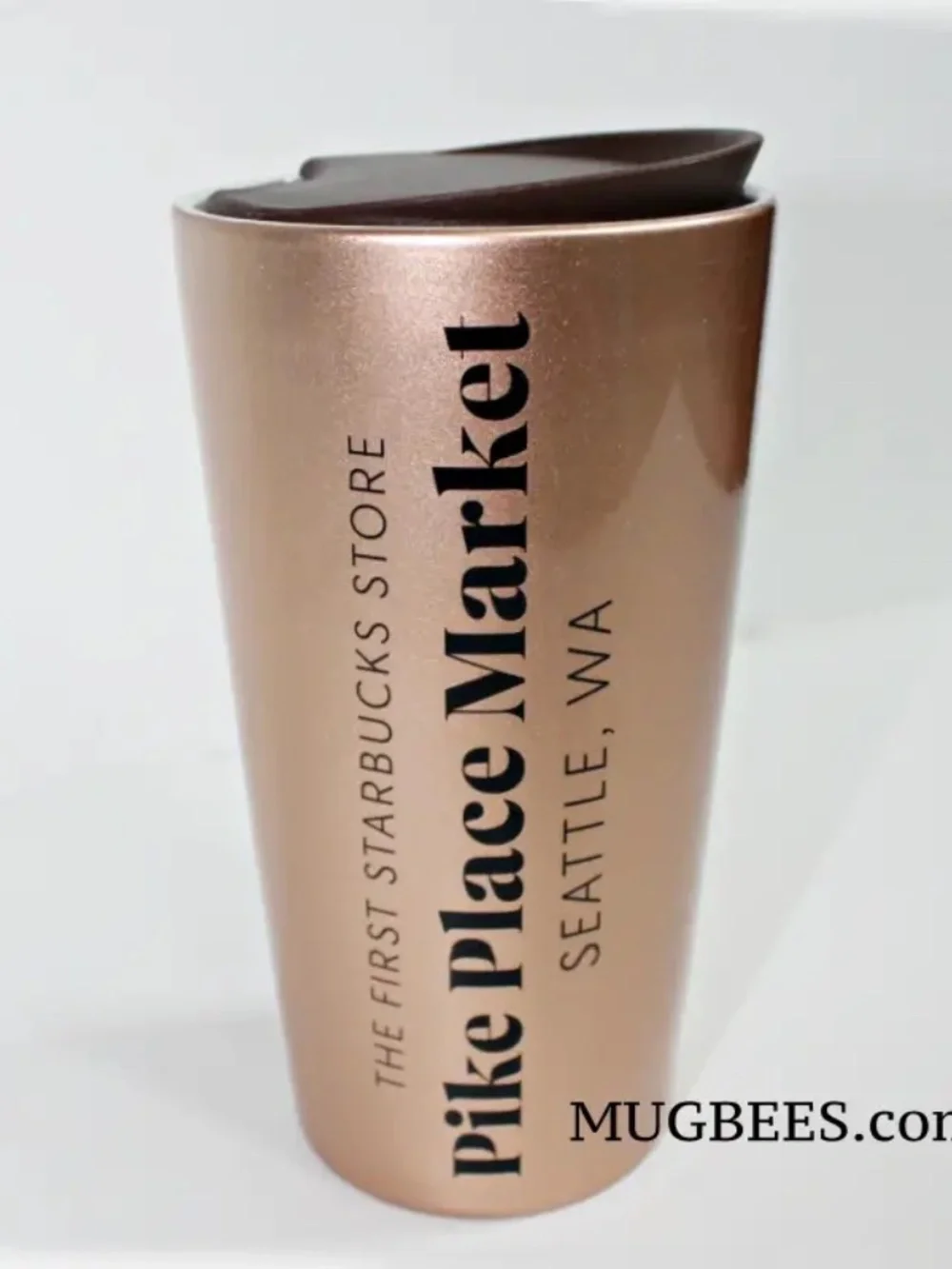 Starbucks Siren Bronze First Store Pike Place Ceramic Tumbler 12oz